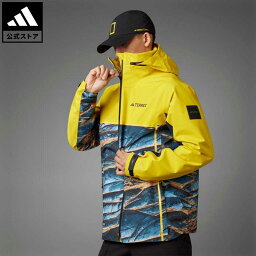 アディダス アウトドアウェア メンズ 【公式】アディダス adidas 返品可 アウトドア ナショナル ジオグラフィック RAIN. RDY ジャケット アディダス テレックス メンズ ウェア・服 アウター ジャケット イエロー IC1980 上着