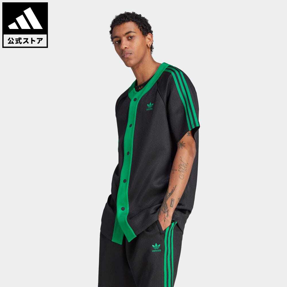 【公式】アディダス adidas 返品可 アディカラー クラシックス+ 半袖シャツ（ジェンダーニュートラル） オリジナルス メンズ ウェア・服 トップス シャツ 黒 ブラック II5782のサムネイル