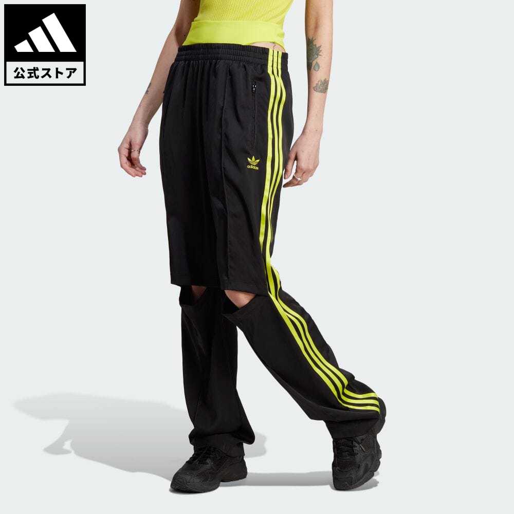 【公式】アディダス adidas 返品可 サテン ファイヤーバード トラックパンツ（ジャージ） オリジナルス レディース ウェア・服 ボトムス ジャージ パンツ 黒 ブラック IJ5017 下