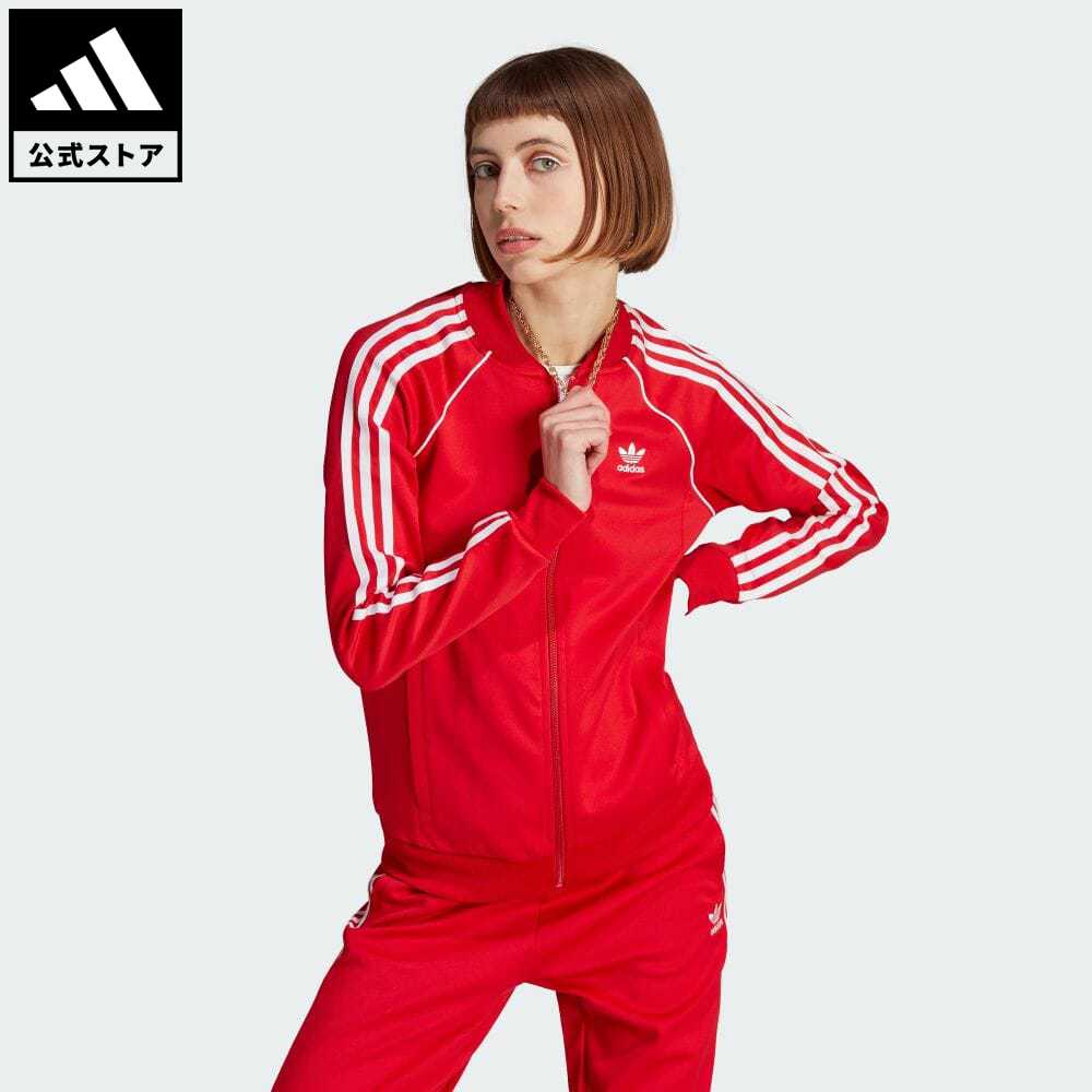 【公式】アディダス adidas 返品可 アディカラー クラシックス SST トラックトップ（ジャージ） オリジナルス レディース ウェア・服 トップス ジャージ 赤 レッド IK4032 rabtyのサムネイル