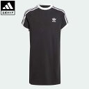 【公式】アディダス adidas 返品可 アディカラー Tシャツワンピース オリジナルス キッズ／子供用 ウェア・服 オールインワン ワンピース 黒 ブラック IM3902 p0420