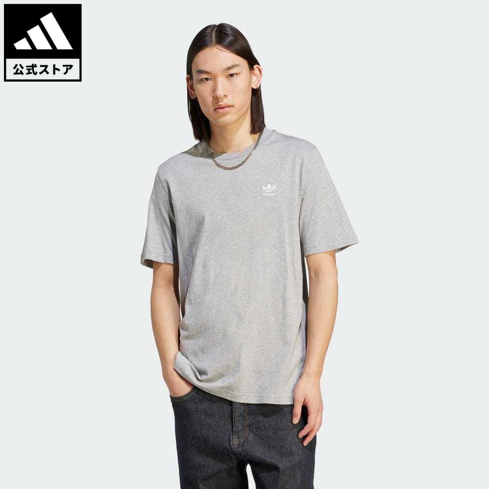 【公式】アディダス adidas 返品可 トレフォイル エッセンシャルズ 半袖Tシャツ オリジナルス メンズ ウェア・服 トップス Tシャツ グレー IM4538 半袖 p1204のサムネイル
