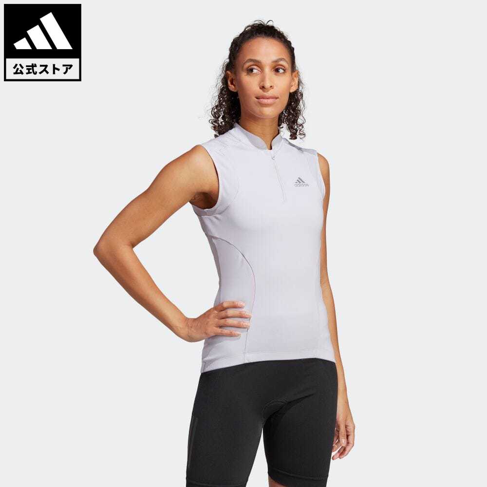 【公式】アディダス adidas 返品可 サイクリング ノースリーブ サイクリング トップ レディース ウェア・服 トップス ユニフォーム 紫 パープル HR8229