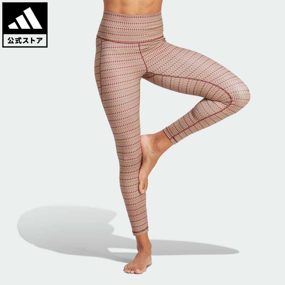 【1,500円OFFクーポン対象 08/04 17:00〜08/10 16:59】【公式】アディダス adidas 返品可 ジム・トレーニング ヨガ スタジオ シーズナル レギンス レディース ウェア・服 ボトムス タイツ・レギンス 赤 レッド HY2803 フィットネスウェア スポーツウェア レギンス tracaのサムネイル