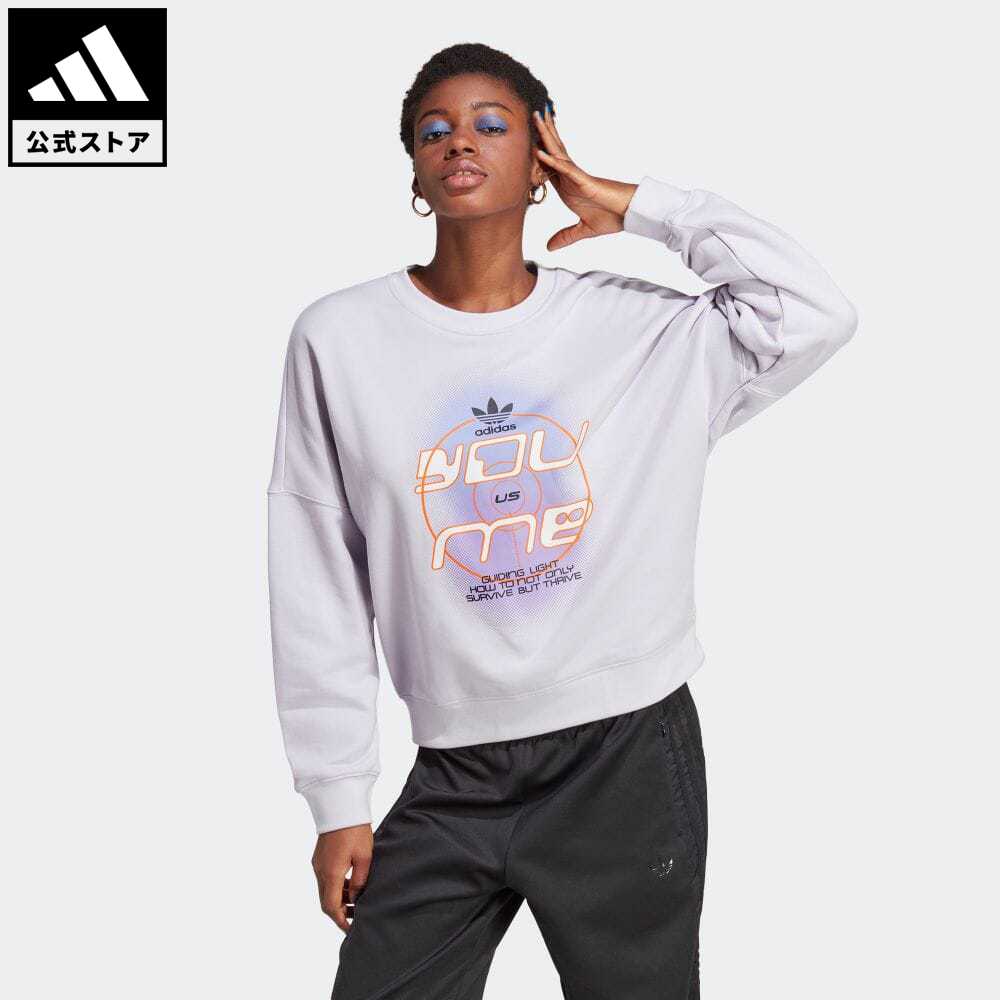 【公式】アディダス adidas 返品可 Always Original スウェット オリジナルス レディース ウェア・服 トップス スウェット（トレーナー） 紫 パープル IC4967 p0304のサムネイル