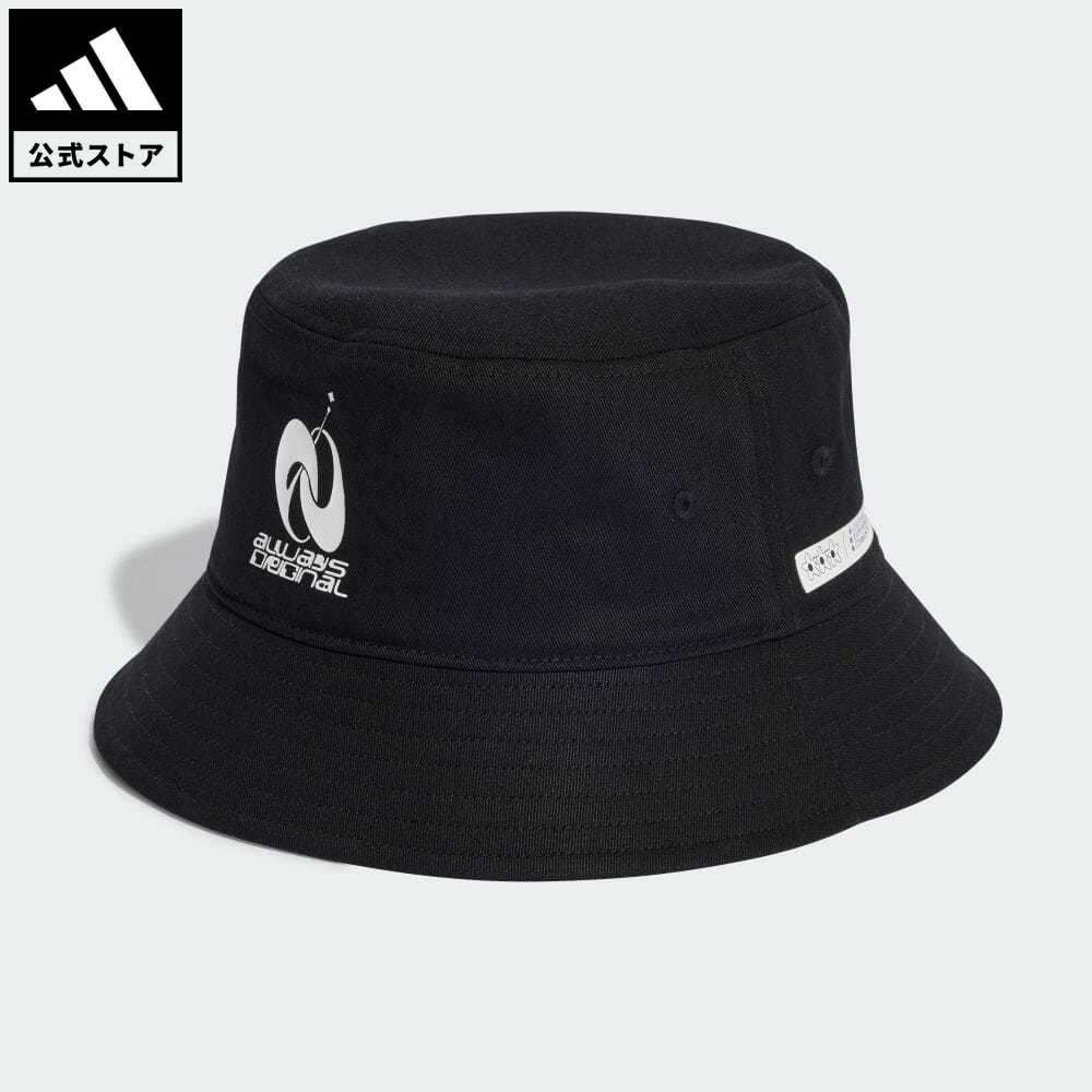 【公式】アディダス adidas 返品可 バケットハット オリジナルス レディース アクセサリー 帽子 バケットハット 黒 ブラック IC8346のサムネイル