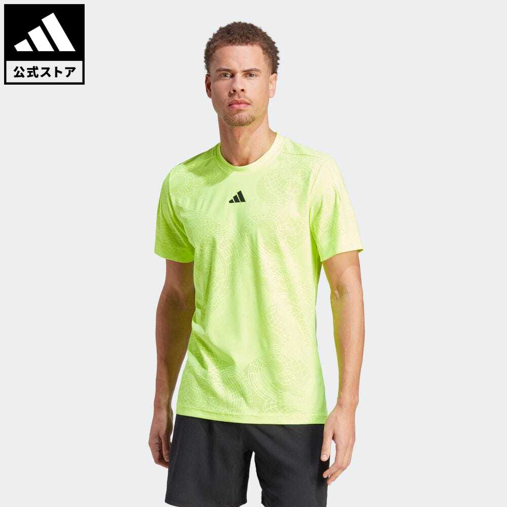 【公式】アディダス adidas 返品可 テニス AEROREADY フリーリフト プロ テニス Tシャツ メンズ ウェア・服 トップス Tシャツ 緑 グリーン IK7108 半袖