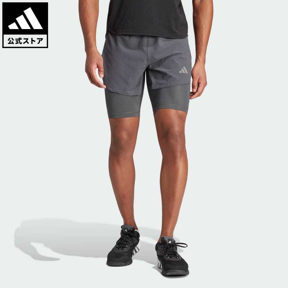  20%OFFN[|Ώ 5 17 10:00`5 20 23:59   AfB X adidas ԕi WEg[jO HEAT. RDY HIIT Gx[ebh g[jO 2-in-1 V[c Y EFAE {gX n[tpc O[ IM1100 p0517