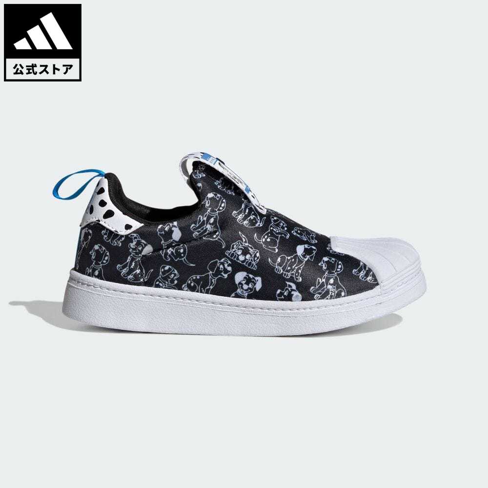 楽天adidas Online Shop 楽天市場店【公式】アディダス adidas 返品可 アディダス オリジナルス × ディズニー 101匹わんちゃん SST 360 キッズ / adidas Originals × Disney 101 Dalmatians SST 360 Kid オリジナルス キッズ／子供用 シューズ・靴 スニーカー 黒 ブラック ID9710 ローカット