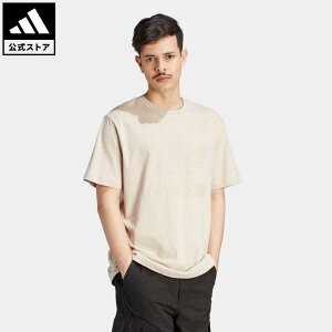 【公式】アディダス adidas 返品可 グラフィック モノグラムTシャツ オリジナルス メンズ ウェア・服 トップス Tシャツ ベージュ IJ7462 半袖
