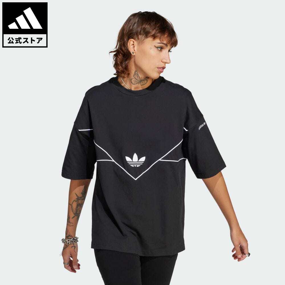 【公式】アディダス adidas 返品可 半袖Tシャツ オリジナルス レディース ウェア・服 トップス Tシャツ 黒 ブラック IM1909 半袖