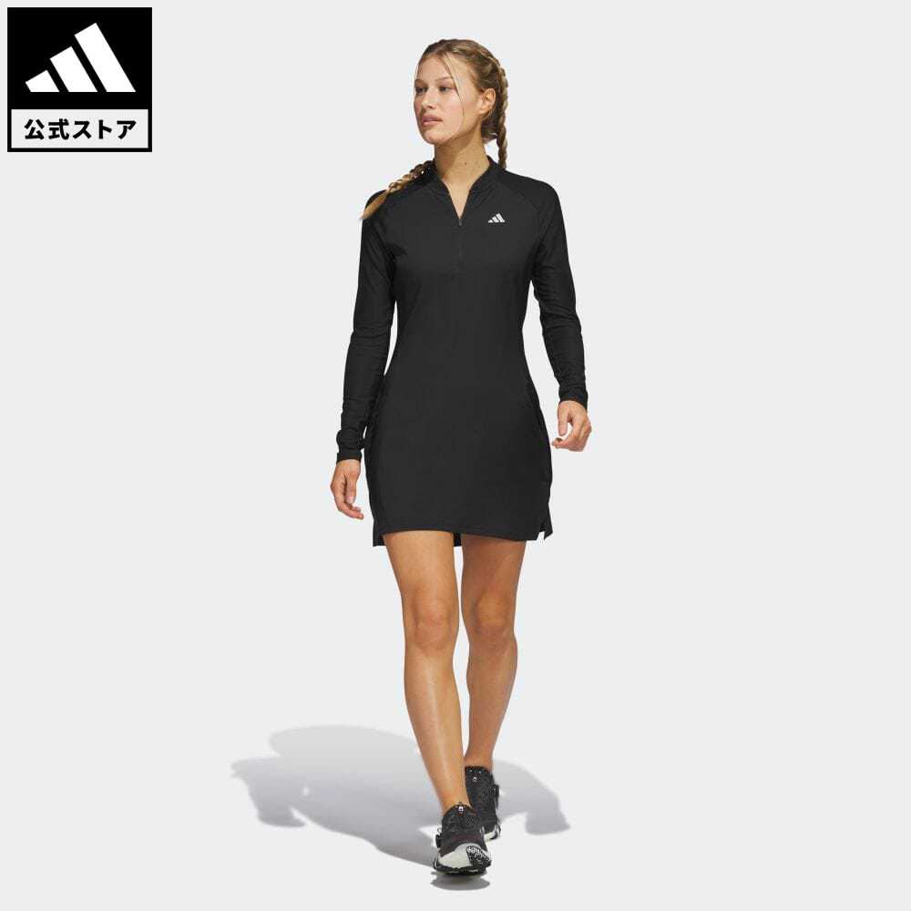 【公式】アディダス adidas 返品可 ゴルフ W LS DRESS レディース ウェア・服 オールインワン ワンピース 黒 ブラック IC3520