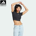 【公式】アディダス adidas 返品可 エッセンシャルズ リブ Tシャツ オリジナルス レディース ウェア 服 トップス Tシャツ 黒 ブラック II8057 半袖 母の日