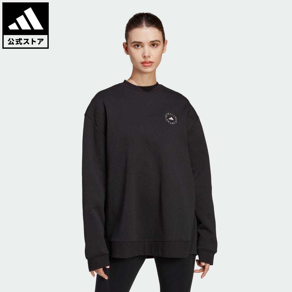 【公式】アディダス adidas 返品可 adidas by Stella McCartney スポーツウェア スウェット バイ ステラ マッカートニー レディース ウェア・服 トップス スウェット（トレーナー） 黒 ブラック HS1715 notpのサムネイル