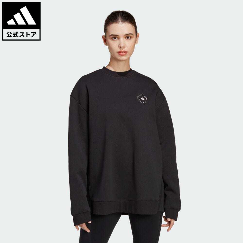 【公式】アディダス adidas 返品可 adidas by Stella McCartney スポーツウェア スウェット バイ ステラ マッカートニー レディース ウェア・服 トップス スウェット（トレーナー） 黒 ブラック HS1715 notp