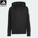 【公式】アディダス adidas 返品可 ゴルフ BOYS UV長袖 フーディー キッズ／子供用 ウェア・服 トップス パーカー フーディー スウェット トレーナー 黒 ブラック HY0174 トレーナー