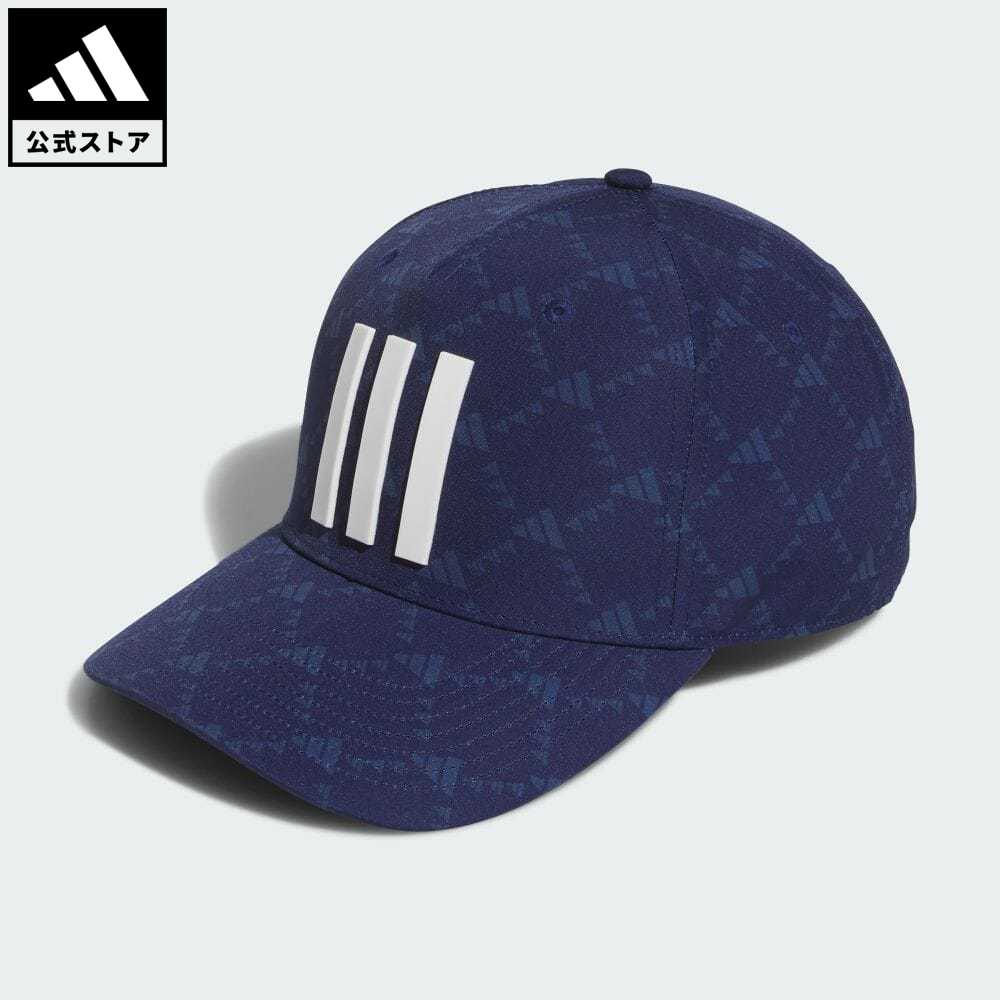 アディダス 【公式】アディダス adidas 返品可 ゴルフ ツアー モノグラムプリント キャップ メンズ アクセサリー 帽子 キャップ 青 ブルー HY1641