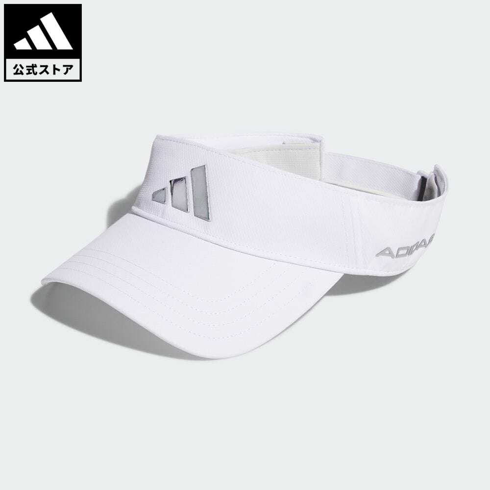 アディダス 帽子 メンズ 【公式】アディダス adidas 返品可 ゴルフ メタルロゴ バイザー メンズ アクセサリー 帽子 サンバイザー 白 ホワイト IA2633 サンバイザー