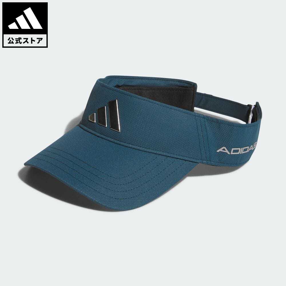 アディダス 帽子 メンズ 【公式】アディダス adidas 返品可 ゴルフ メタルロゴ バイザー メンズ アクセサリー 帽子 サンバイザー 青 ブルー IA2634 サンバイザー