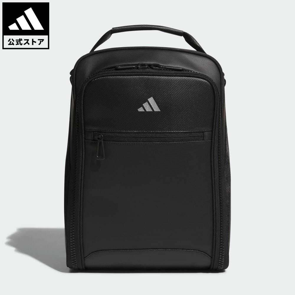 【公式】アディダス adidas 返品可 ゴルフ ポケット付き 合成皮革 シューズバッグ メンズ アクセサリー バッグ・カバン シューズバッグ・シューズケース 黒 ブラック IA2676 シューズケース