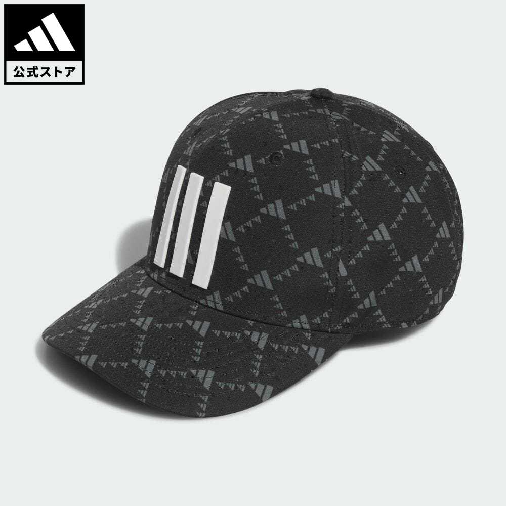 【公式】アディダス adidas 返品可 ゴルフ ツアー モノグラムプリント キャップ メンズ アクセサリー 帽子 キャップ 黒 ブラック II2786のサムネイル