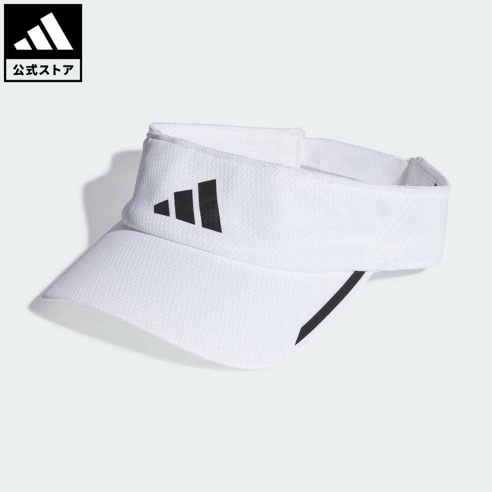 アディダス adidas 返品可 ランニング AEROREADY ランニングバイザー メンズ レディース アクセサリー 帽子 サンバイザー 白 ホワイト HR7052 サンバイザー