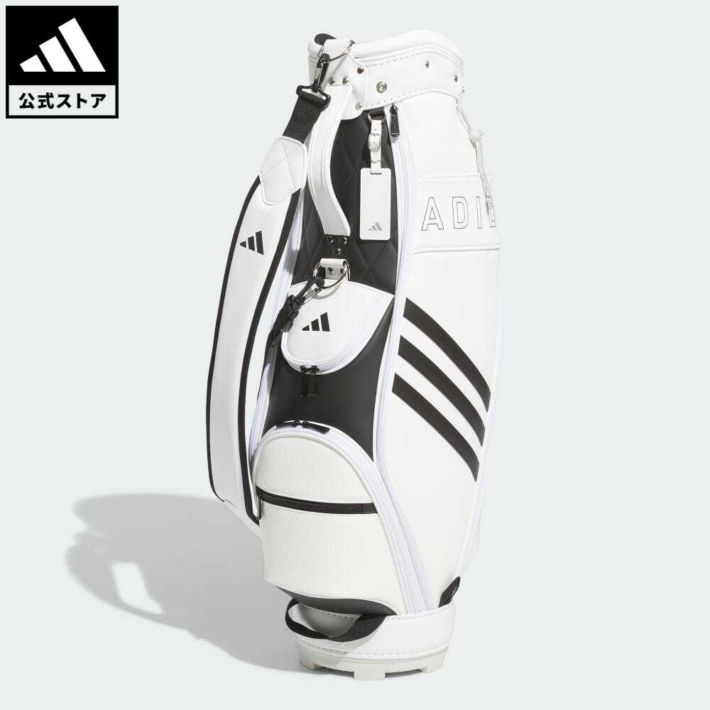 アディダス 【公式】アディダス adidas 返品可 ラッピング不可 ゴルフ 軽量 スリーストライプ キャディバッグ レディース アクセサリー バッグ・カバン ゴルフバッグ キャディバッグ 白 ホワイト IA2744