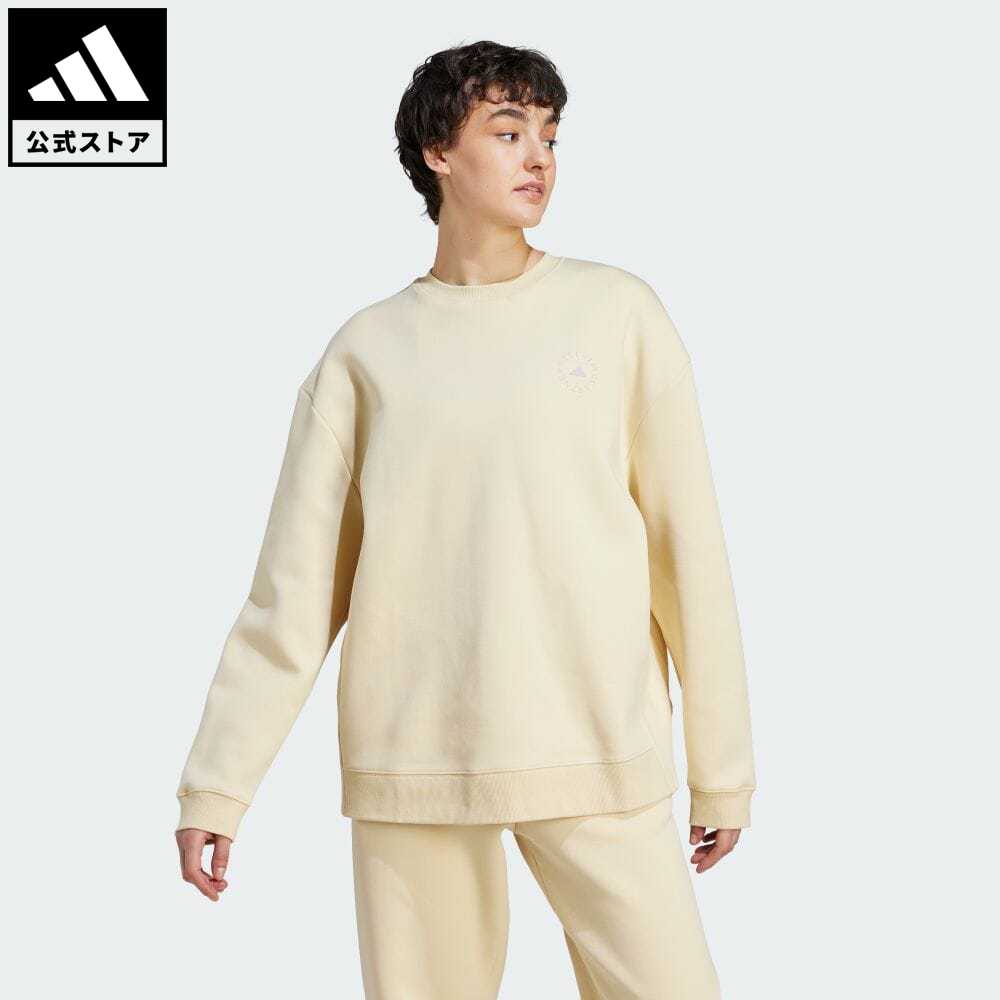 【20%OFFクーポン対象 5/17 10:00〜5/20 23:59】【公式】アディダス adidas 返品可 adidas by Stella McCartney スポーツウェア スウェット バイ ステラ マッカートニー レディース ウェア・服 トップス スウェット（トレーナー） ベージュ II3223 p0517