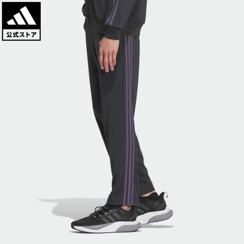 アディダス adidas 返品可 スリーストライプス レギュラーフィット ダブルニット トラックパンツ スポーツウェア メンズ ウェア・服 ボトムス ジャージ パンツ グレー IK7331 下 p0517