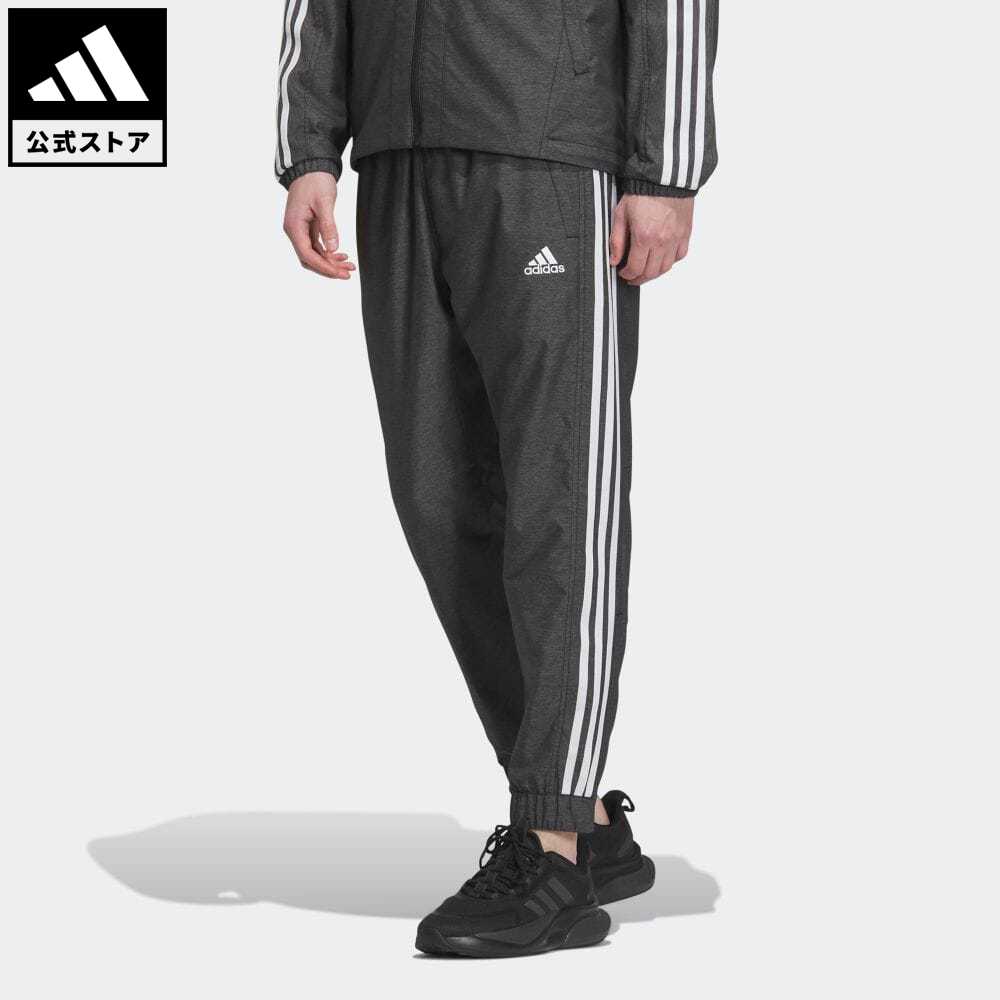 【20 OFFクーポン対象 5/17 10:00〜5/20 23:59】【公式】アディダス adidas 返品可 24/7 レギュラーフィット WIND. RDY デニムウーブン レギュラー テーパードレッグ フルレングス パンツ スポーツウェア メンズ ウェア 服 ボトムス ジャージ パンツ 黒 ブラック p0517