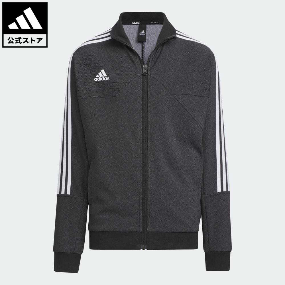 【公式】アディダス adidas 返品可 ティロ AEROREADY デニム ダブルニット レギュラーフィット トラックジャケット キッズ スポーツウェア キッズ／子供用 ウェア・服 アウター ジャケット ジャージ 黒 ブラック IK7375のサムネイル