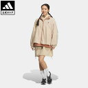 アディダス 【20%OFFクーポン対象 5/9 10:00〜5/13 23:59】【公式】アディダス adidas 返品可 ワーディング ルーズフィット ウーブンジャケット スポーツウェア レディース ウェア・服 アウター ジャケット ジャージ ベージュ IK9895 上着