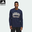 アディダス adidas 返品可 東京シティ グラフィック長袖シャツ スポーツウェア メンズ ウェア・服 トップス Tシャツ 青 ブルー IU2957 ロンt