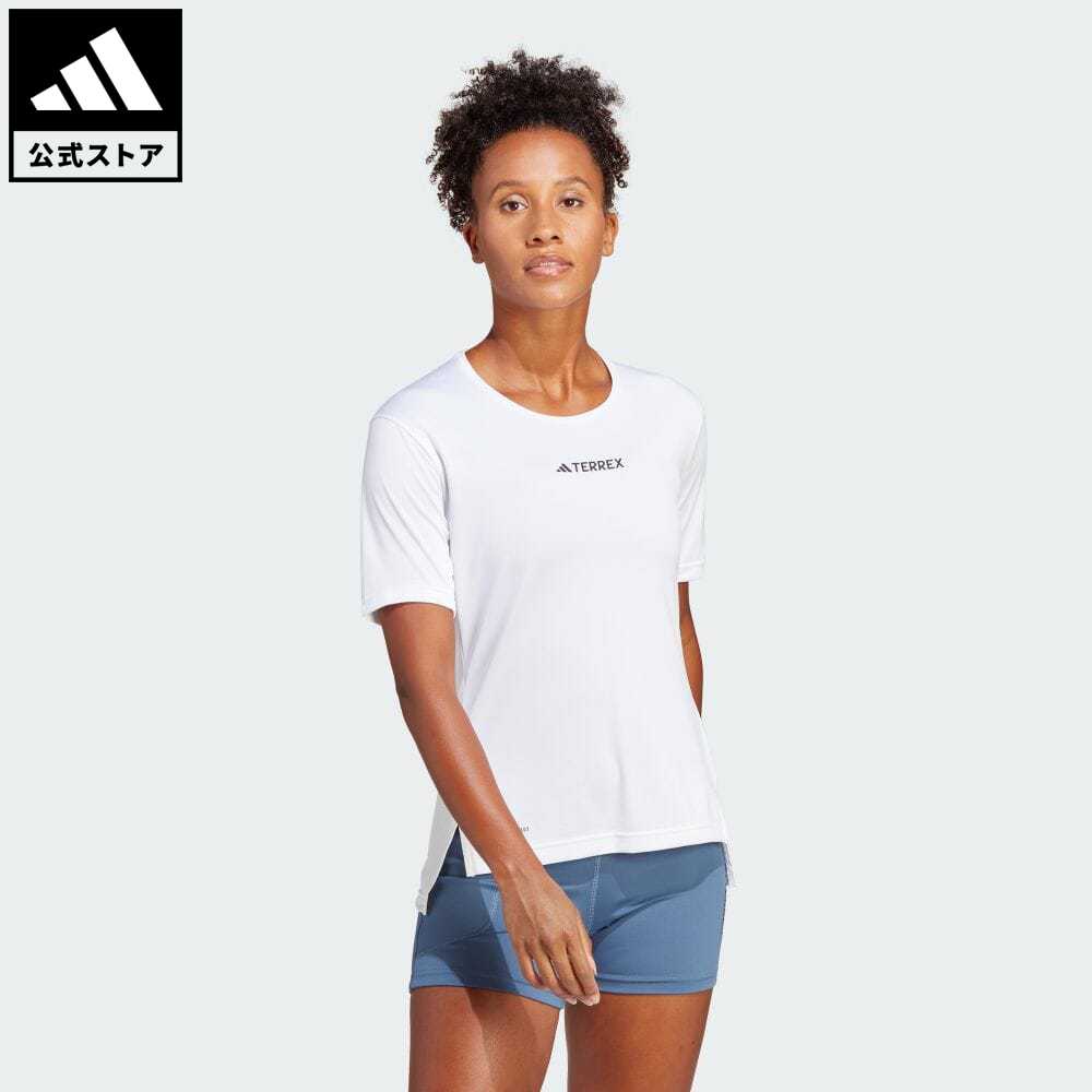 【公式】アディダス adidas 返品可 アウトドア テレックス マルチ 半袖Tシャツ アディダス テレックス レディース ウェア・服 トップス Tシャツ 白 ホワイト HM4040 半袖 p0524