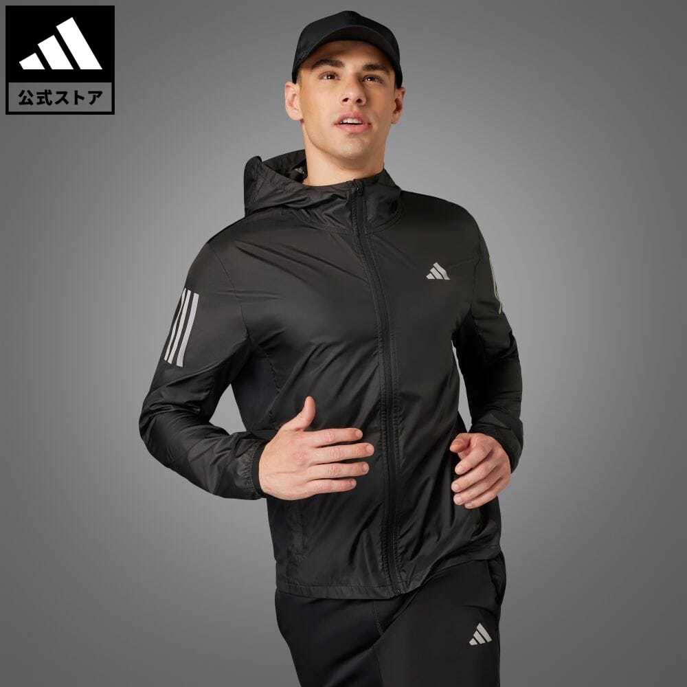 【20%OFF 6/4-6/11】【公式】アディダス adidas 返品可 ランニング オウン ザ ラン ジャケット メンズ ウェア・服 アウター ジャケット 黒 ブラック HZ4523 ランニングウェア 上着