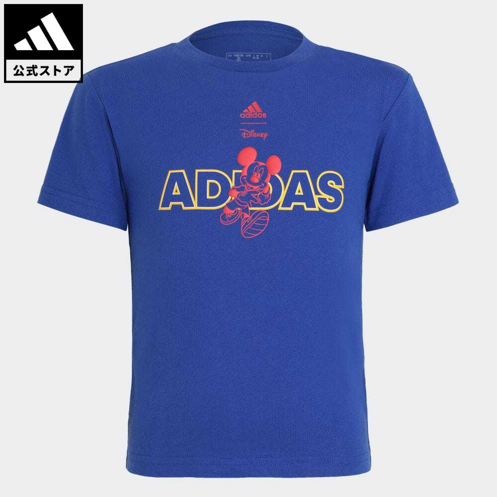 【公式】アディダス adidas 返品可 adidas × Disney ミッキーマウス 半袖Tシャツ スポーツウェア キッズ／子供用 ウェア・服 トップス Tシャツ 青 ブルー IB4837 半袖のサムネイル