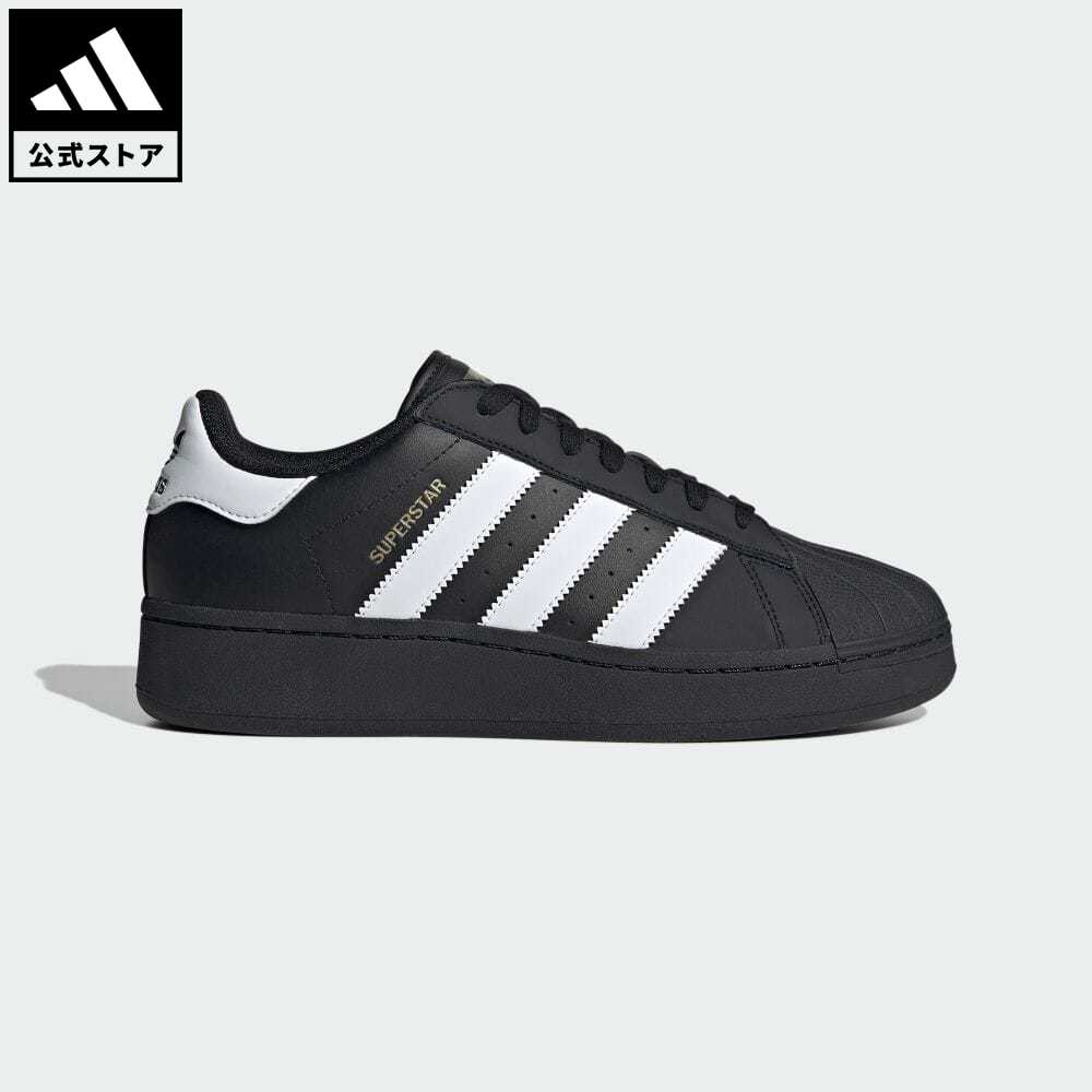 【公式】アディダス adidas 返品可 スーパースター XLG / Superstar XLG オリジナルス メンズ レディース シューズ 靴 スニーカー 黒 ブラック IG9777 ローカット 厚底スニーカー atzk p0517