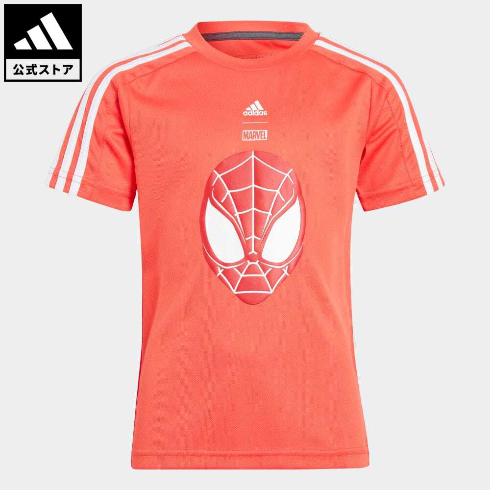 【20%OFFクーポン対象 11/16 10:00〜11/21 23:59】【公式】アディダス adidas 返品可 adidas × マーベル スパイダーマン 半袖Tシャツ スポーツウェア キッズ／子供用 ウェア・服 トップス Tシャツ 赤 レッド IJ9056 半袖のサムネイル