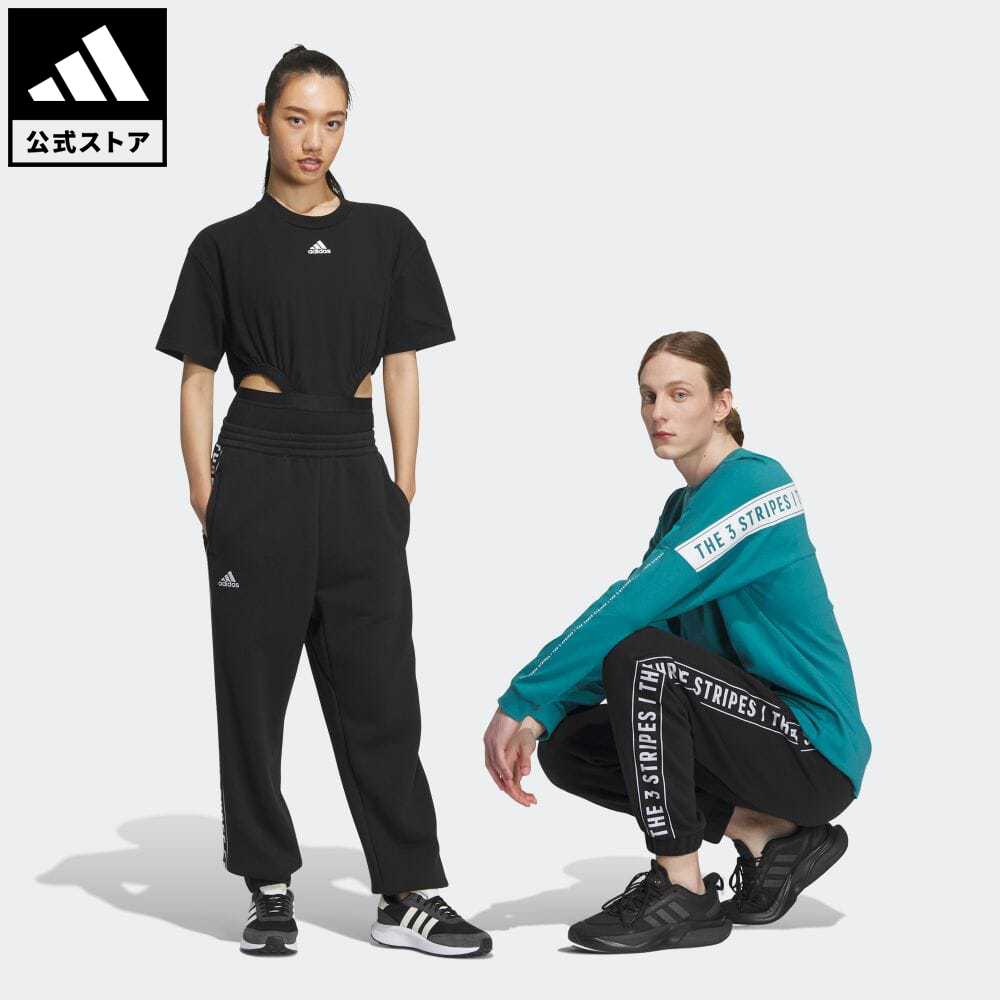 【20 OFFクーポン対象 5/17 10:00〜5/20 23:59】【公式】アディダス adidas 返品可 ワーディング ルーズフィット テーパードレッグ フルレングス カフフリースパンツ（ジェンダーニュートラル） スポーツウェア メンズ ウェア 服 ボトムス スウェット（トレーナー） p0517