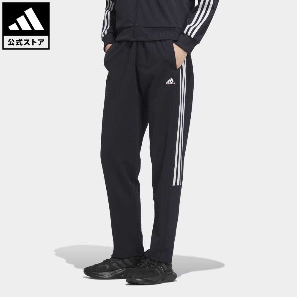 【公式】アディダス adidas 返品可 チーム ルーズフィット ダブルニット トラックパンツ スポーツウェア レディース ウェア・服 ボトムス ジャージ パンツ 青 ブルー IK9876 下