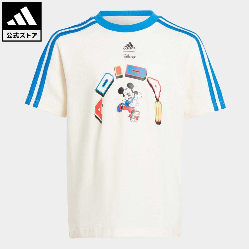【公式】アディダス adidas 返品可 adidas × Disney ミッキーマウス 半袖Tシャツ スポーツウェア キッズ／子供用 ウェア・服 トップス Tシャツ 白 ホワイト IQ4800 半袖のサムネイル