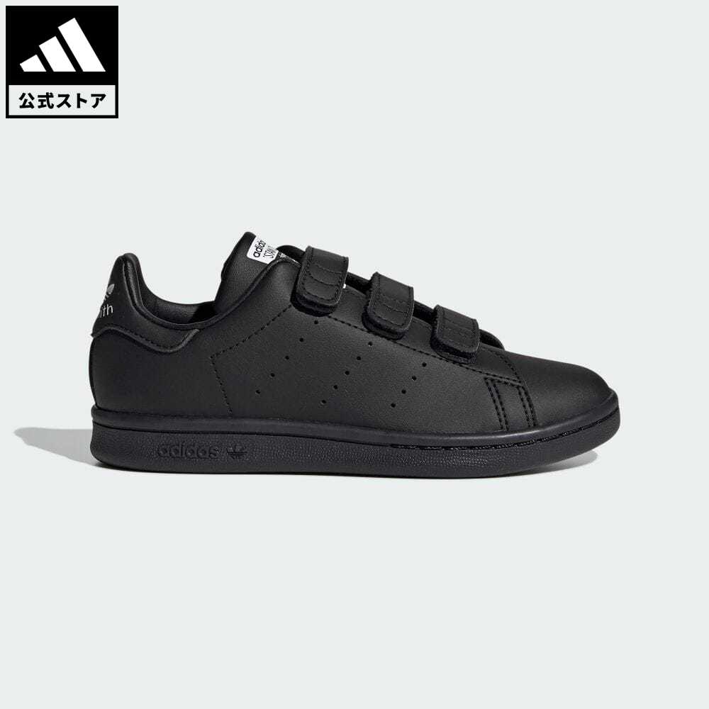 【公式】アディダス adidas 返品可 スタンスミス / Stan Smith オリジナルス キッズ／子供用 シューズ 靴 スニーカー 黒 ブラック FY0969 ローカット ビジネス ベルクロ p0517