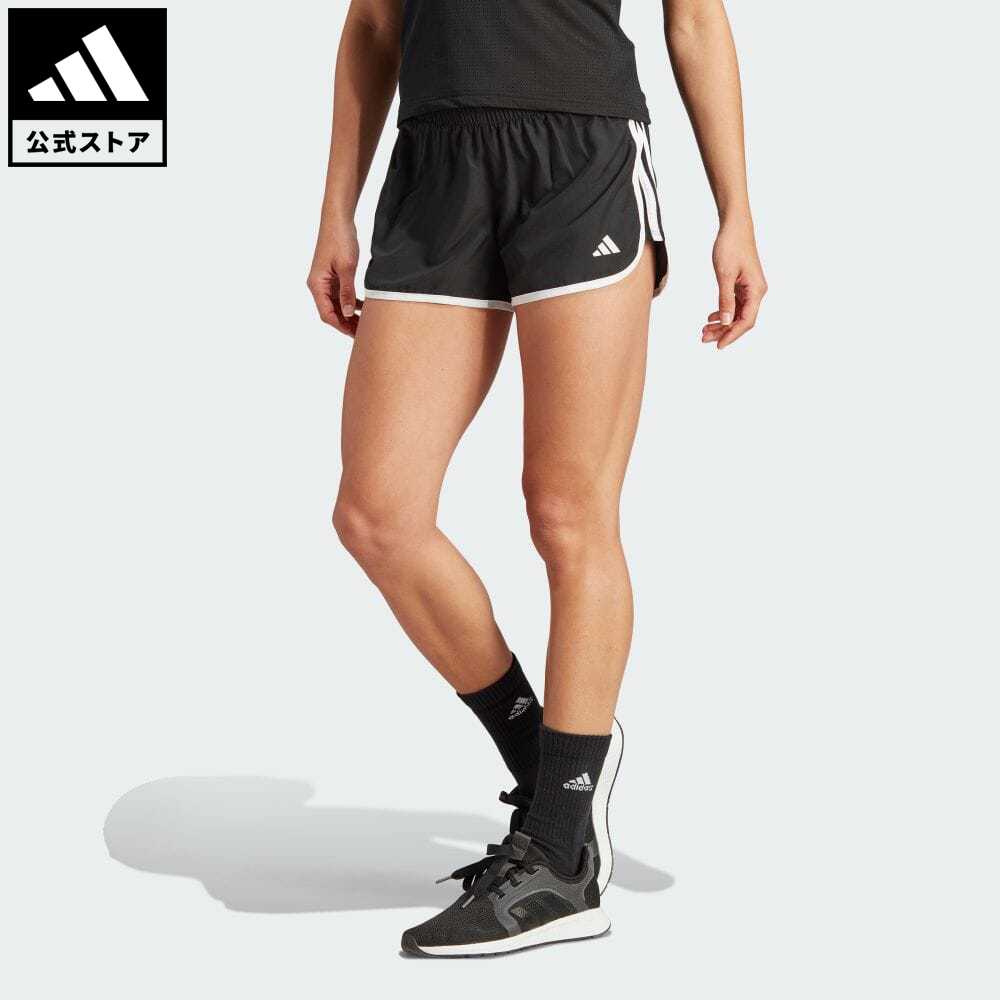 アディダス ボトムス レディース 【公式】アディダス adidas 返品可 ランニング マラソン 20 ピリオドプルーフ ショーツ レディース ウェア・服 ボトムス ハーフパンツ 黒 ブラック HZ2565 ランニングウェア