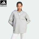 【公式】アディダス adidas 返品可 フューチャー アイコン スリーストライプス パーカー スポーツウェア レディース ウェア・服 トップス パーカー(フーディー) スウェット（トレーナー） グレー IL3020 トレーナー