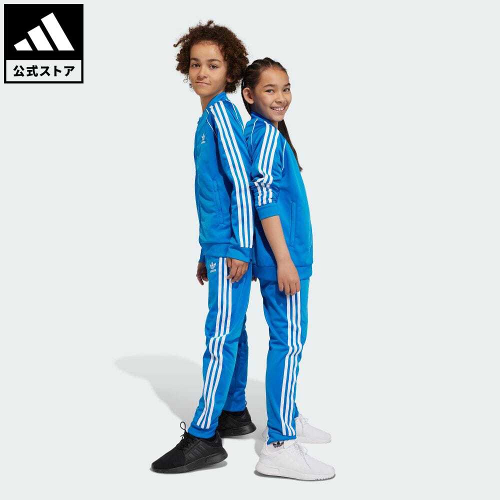 【公式】アディダス adidas 返品可 アディカラー SST トラックパンツ オリジナルス キッズ／子供用 ウェア・服 ボトムス ジャージ パンツ 青 ブルー IN4758 下のサムネイル