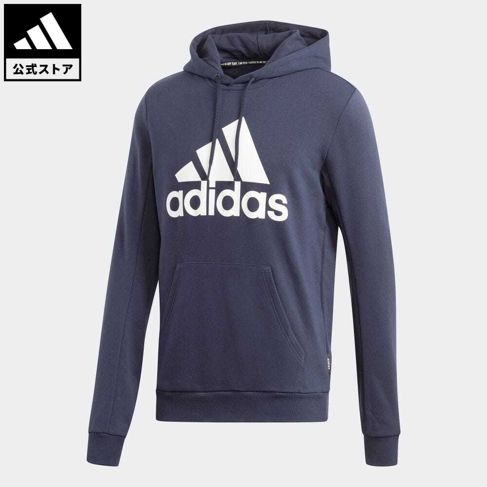 【40%OFF】 【公式】アディダス adidas 返品可 バッジ オブ スポーツ フレンチテリーパーカー / Badge of Sport French Terry Hoodie スポーツウェア メンズ ウェア・服 トップス パーカー(フーディー) スウェット（トレーナー） 青 ブルー GC7342 トレーナーのサムネイル