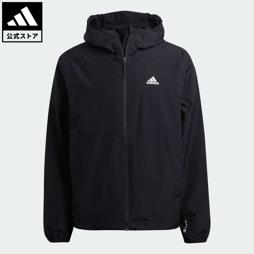 【20%OFFクーポン対象 5/9 10:00〜5/13 23:59】【公式】アディダス adidas 返品可 エッセンシャルズ RAIN. RDY ジャケット スポーツウェア メンズ ウェア・服 アウター ジャケット 黒 ブラック H50971 上着のサムネイル