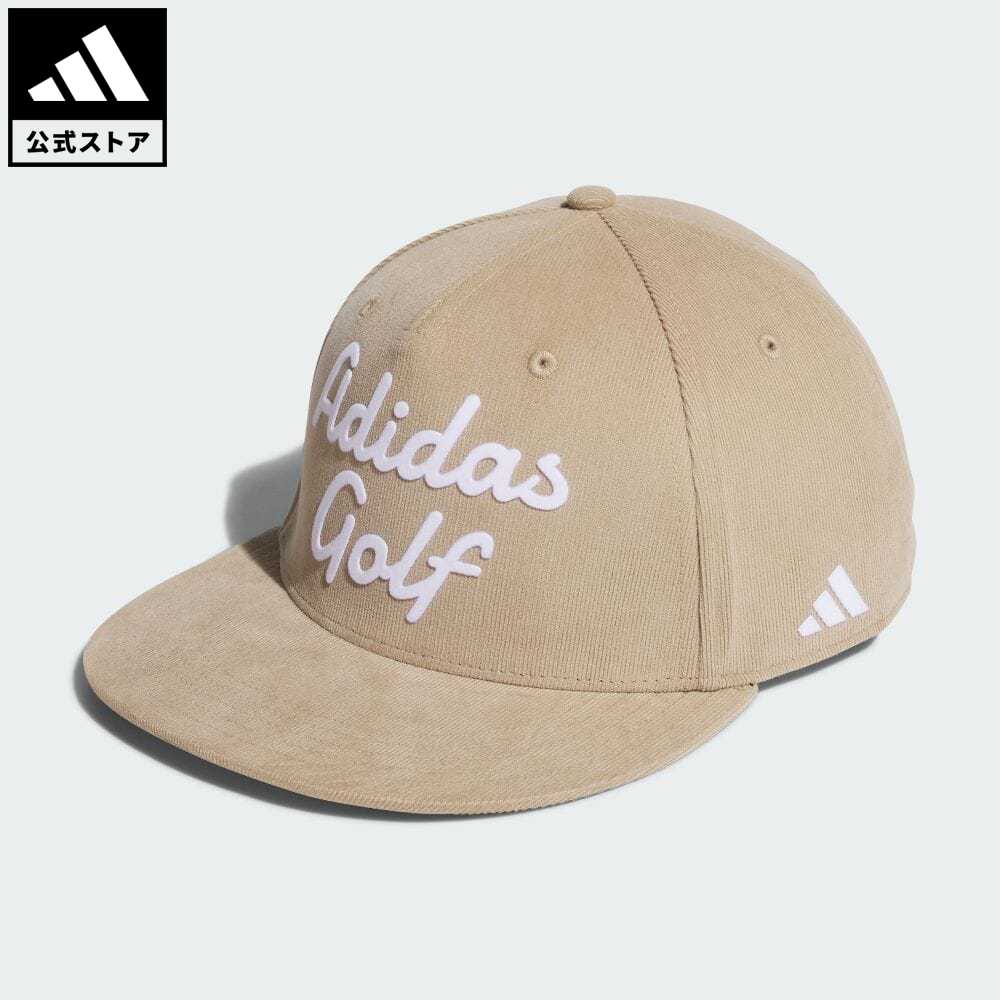 アディダス 【公式】アディダス adidas 返品可 ゴルフ コーデュロイ フラットビル キャップ メンズ アクセサリー 帽子 キャップ ブラウン IA2646