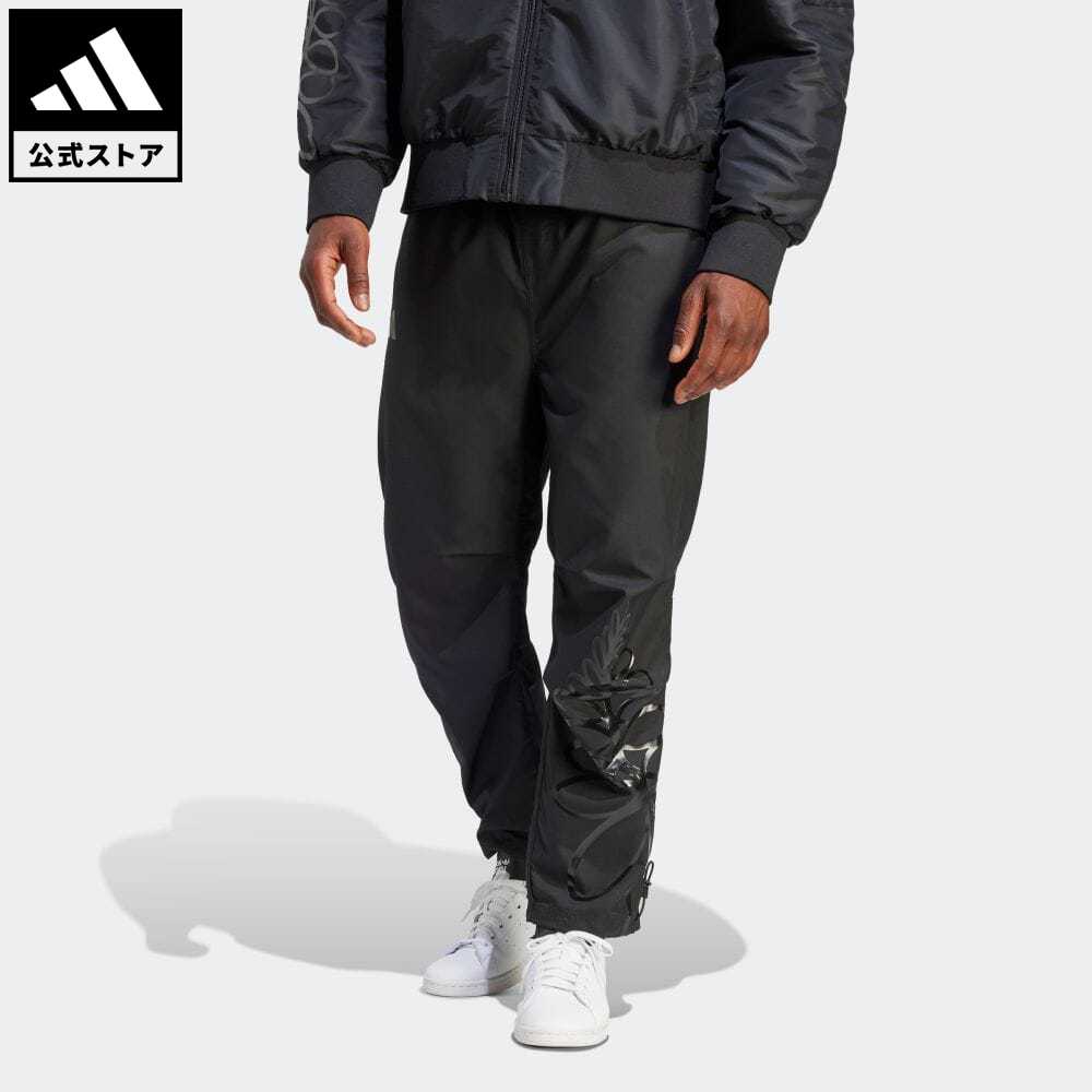 【30%OFF 6/4-6/11】【公式】アディダス adidas 返品可 ラグビー オールブラックス ラグビー ライフスタイル テーパードカフパンツ メンズ ウェア・服 ボトムス パンツ 黒 ブラック IA5004