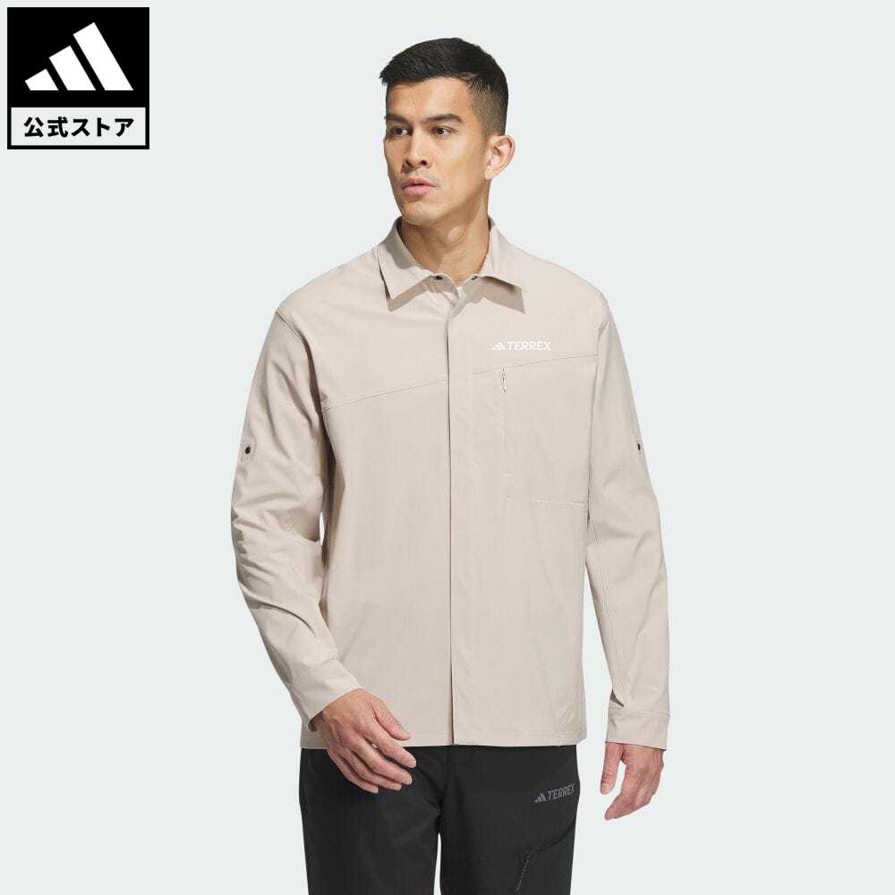 【20%OFF 6/4-6/11】【公式】アディダス adidas 返品可 アウトドア M TERREX 長袖 シャツ アディダス テレックス メンズ ウェア・服 トップス シャツ ベージュ IL8943